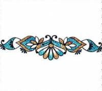 Glitter body tattoo bindi